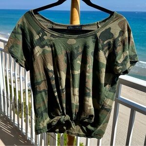 Sanctuary Camouflage Short Sleeve Top
